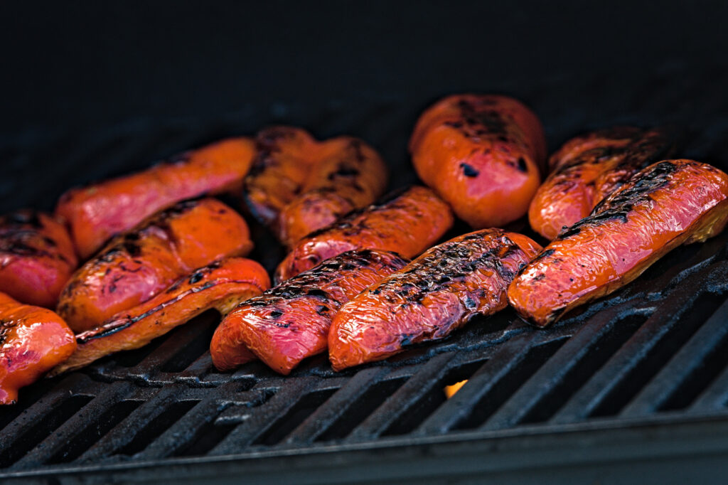 Grilning af peberfrugter